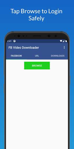 Facebook Video Downloader – HD Video Download Free 1 تصوير الشاشة