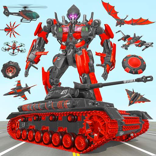 Army Tank Robot Car Games: