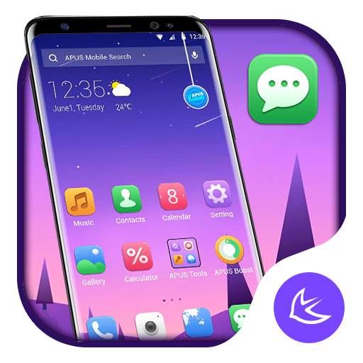 Simple gradient APUS Launcher theme