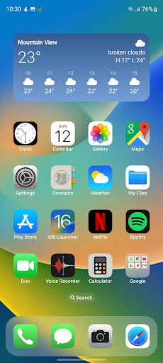 Launcher iOS 16 screenshot 1