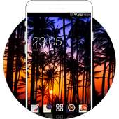 Coconut Sunset Theme on 9Apps