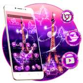 Golden Paris Eiffel Launcher Theme on 9Apps