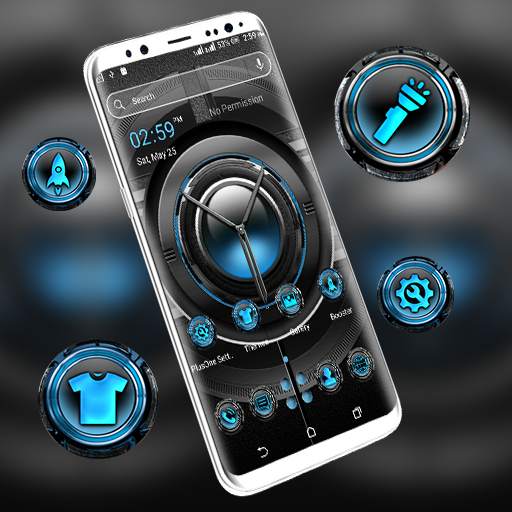 Techno Vault Launcher Theme