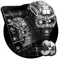 3D Black Skull Theme on 9Apps