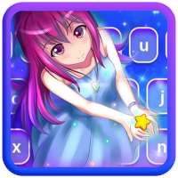 Pastel kawaii Girl - Keyboard Theme on 9Apps
