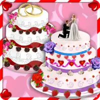 Rose Wedding Cake Maker Games on 9Apps