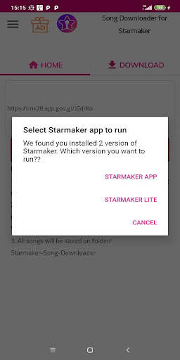 Download video song for Starmaker screenshot 1