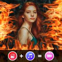 Fire Photo Effect Video Maker with Music on 9Apps