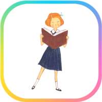 카카오톡 테마 - 책 읽는 소녀