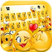 Tema Keyboard Love Emoji Party