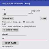Drip Rate Calculator