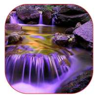 фиолетовый водопад обои
