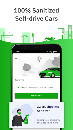 Zoomcar - Sanitized Self-drive car rental service screenshot 1