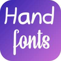 Hand fonts for FlipFont on 9Apps