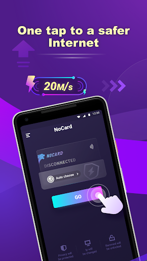 NoCard VPN - No Card Needed स्क्रीनशॉट 1