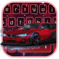 Red Speed Racing Car Keyboard Theme