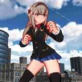 Titan City Attack : Anime Schoolgirl Fighter 3D