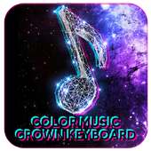 Color music crown keyboard