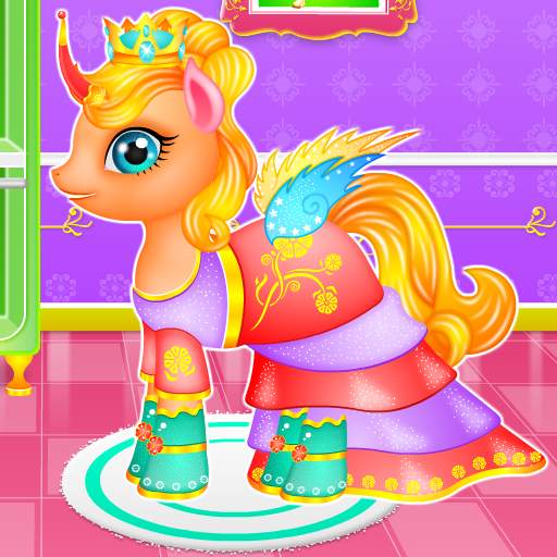Unicorn Princess Makeover and Dress up-Girl Games