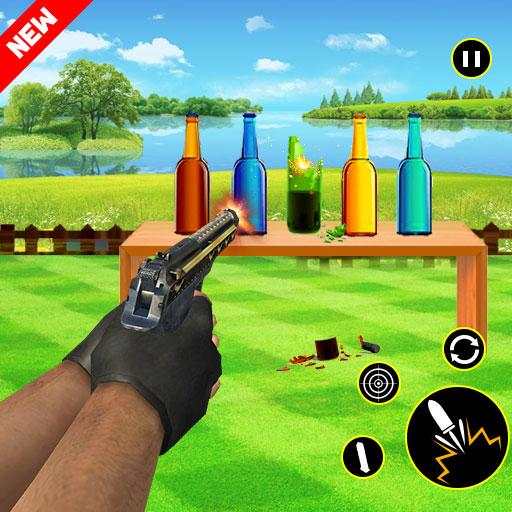 Extreme Bottle Shooting Game: New Free Games 2019