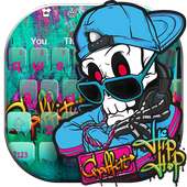 Graffiti Hip Hop Skull Clavier