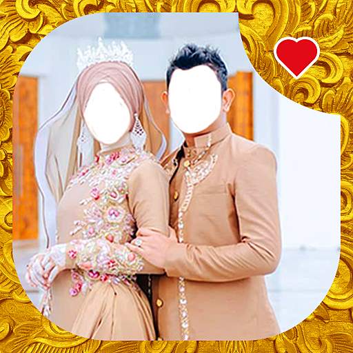 Modern Muslim Wedding Couple