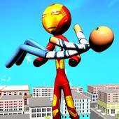Super Iron Stickman Hero Robot