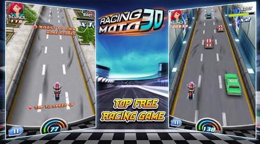 Moto Racing 3D Game screenshot 1