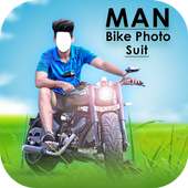 Men Moto Photo Suit : Stylish Bike Photo Editor