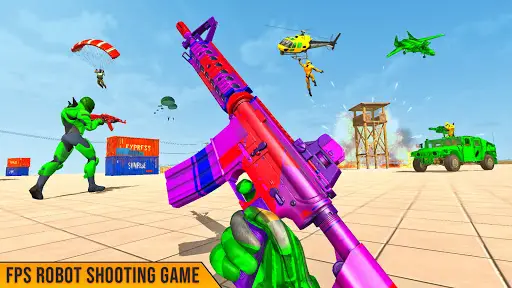 App Real Fps Robot Shooting Games Android game 2022 