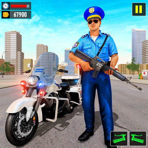 Police Moto Bike Chase Crime Shooting Games