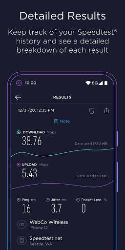 Speedtest par Ookla - Test Débit Internet screenshot 7