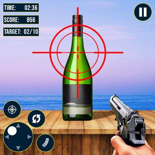 Real Bottle Shooting Game