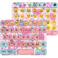 Pink Pop Emoji Keyboard Wallpaper on 9Apps