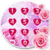 Cute Pink Romantic Rose Locker