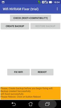 WIFI NVRAM FIXER [ROOT] screenshot 3