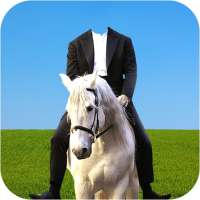 Horse With Man Photo Suit on 9Apps