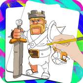 How To Draw Clash of Clans - Step by Step