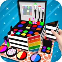 Cosmetic Box Cake Maker 3D! Makeup Cake Cooking