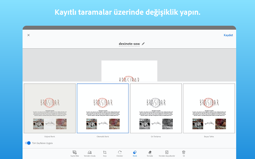 Adobe Scan: PDF Tarayıcı, OCR screenshot 14