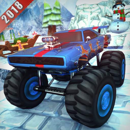 Chrismas Mountain Monster Truck Stunts