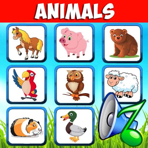 Animal sounds. Learn animals names for kids