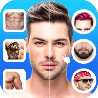 Handsome - A.I Photo editor for men body face hair on 9Apps