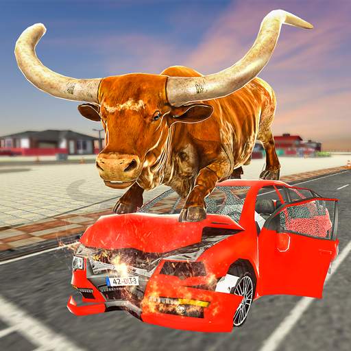 Angry Bull City Attack: Wild Bull Simulator Games