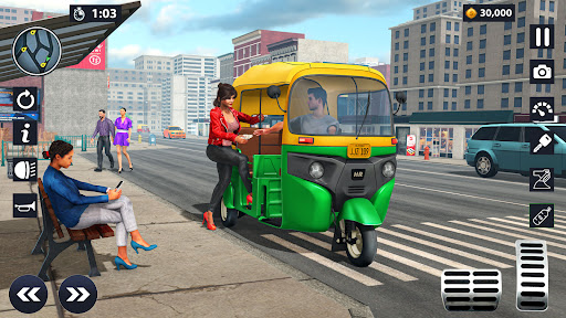 Modern Rickshaw Driving Games screenshot 14