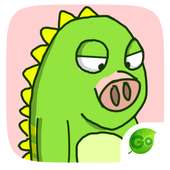 Keyboard Sticker Lazy Lizard on 9Apps