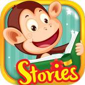 Monkey Stories: books, reading games for kids on 9Apps