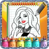 COLORING PAGES PRIN-CES FOR BAR-BIER on 9Apps