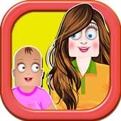 Caring Game : My New Born Baby
