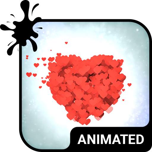 1001 Hearts Animated Keyboard   Live Wallpaper